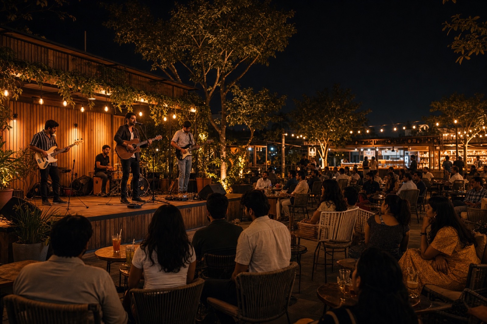 Live music performance area at The Cart Culture